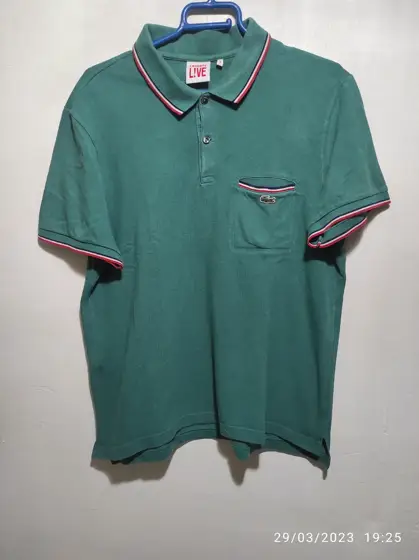 Polo manga corta Lacoste LIVE talla 6 XL pero sirve para L ver medidas