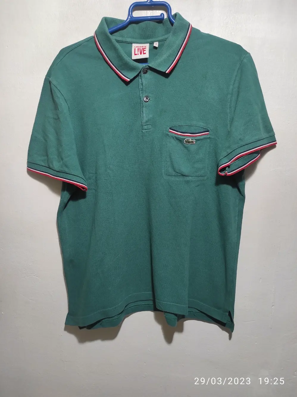 Polo manga corta Lacoste LIVE talla 6 XL pero sirve para L ver medidas