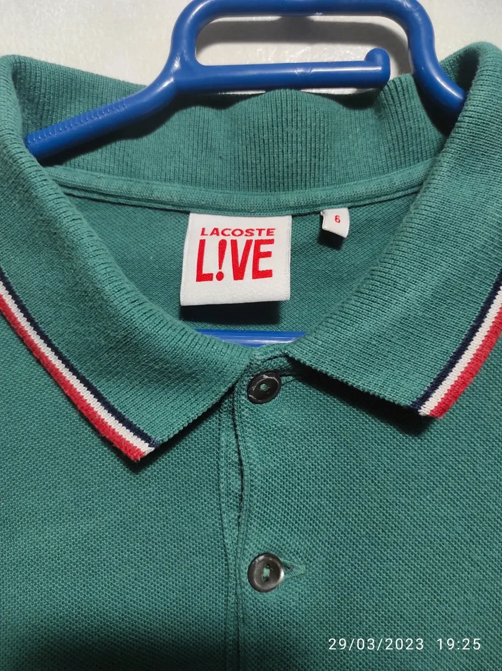 Polo manga corta Lacoste LIVE talla 6 XL pero sirve para L ver medidas, foto 3