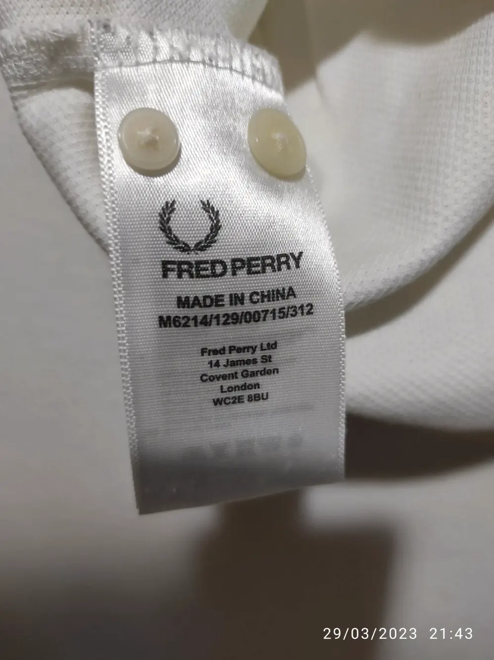Polo manga corta Fred Perry talla XS, foto 5