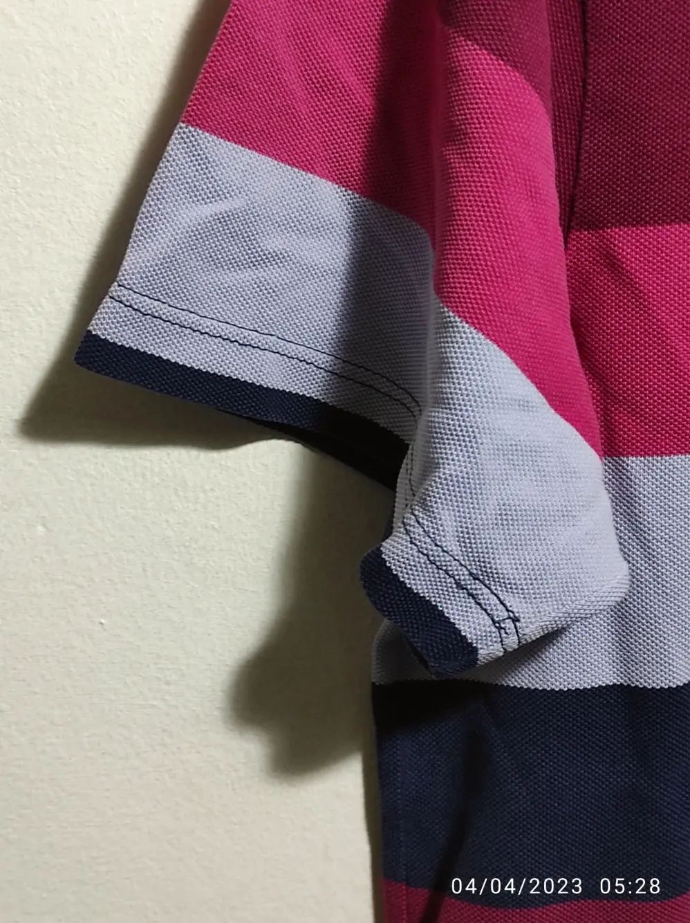 Polo a rayas Lacoste talla 4 equivale a una M, foto 4
