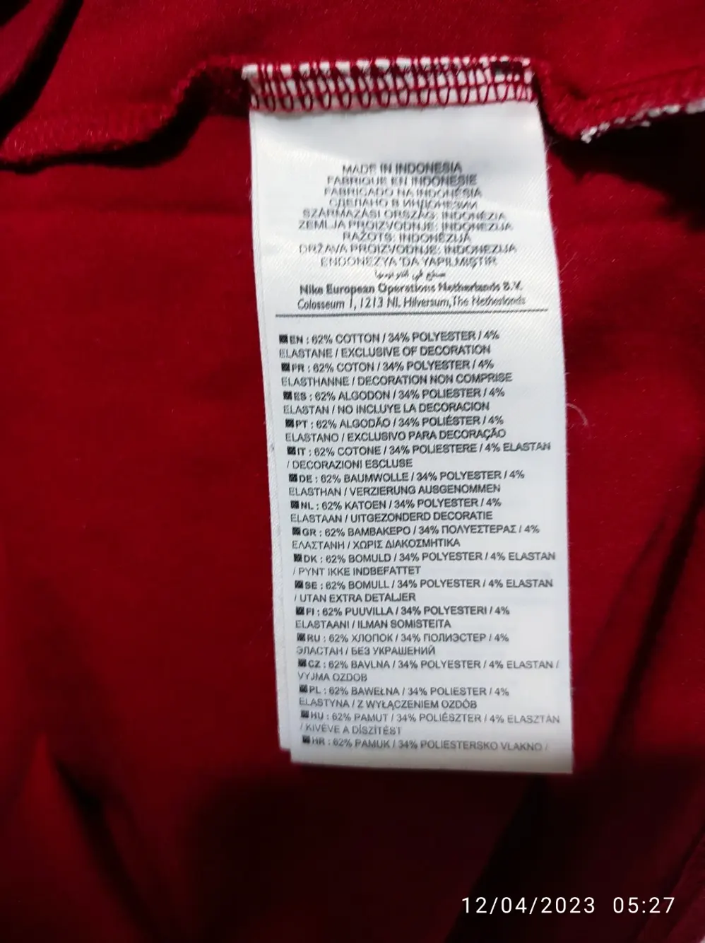 Camiseta manga corta Nike tee talla L sirve para M unisex ver medidas, foto 5