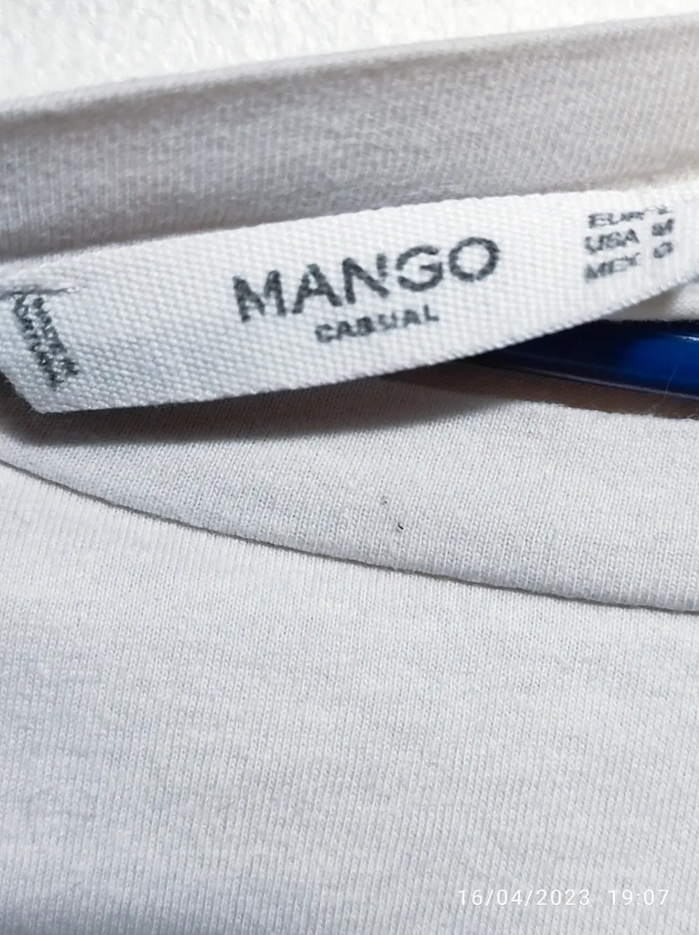 Camiseta manga corta Mango casual talla L, foto 3