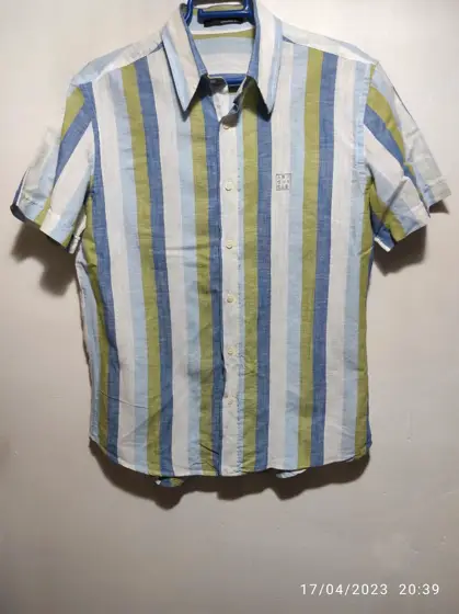 Camisa a rayas manga corta Armand basi talla M