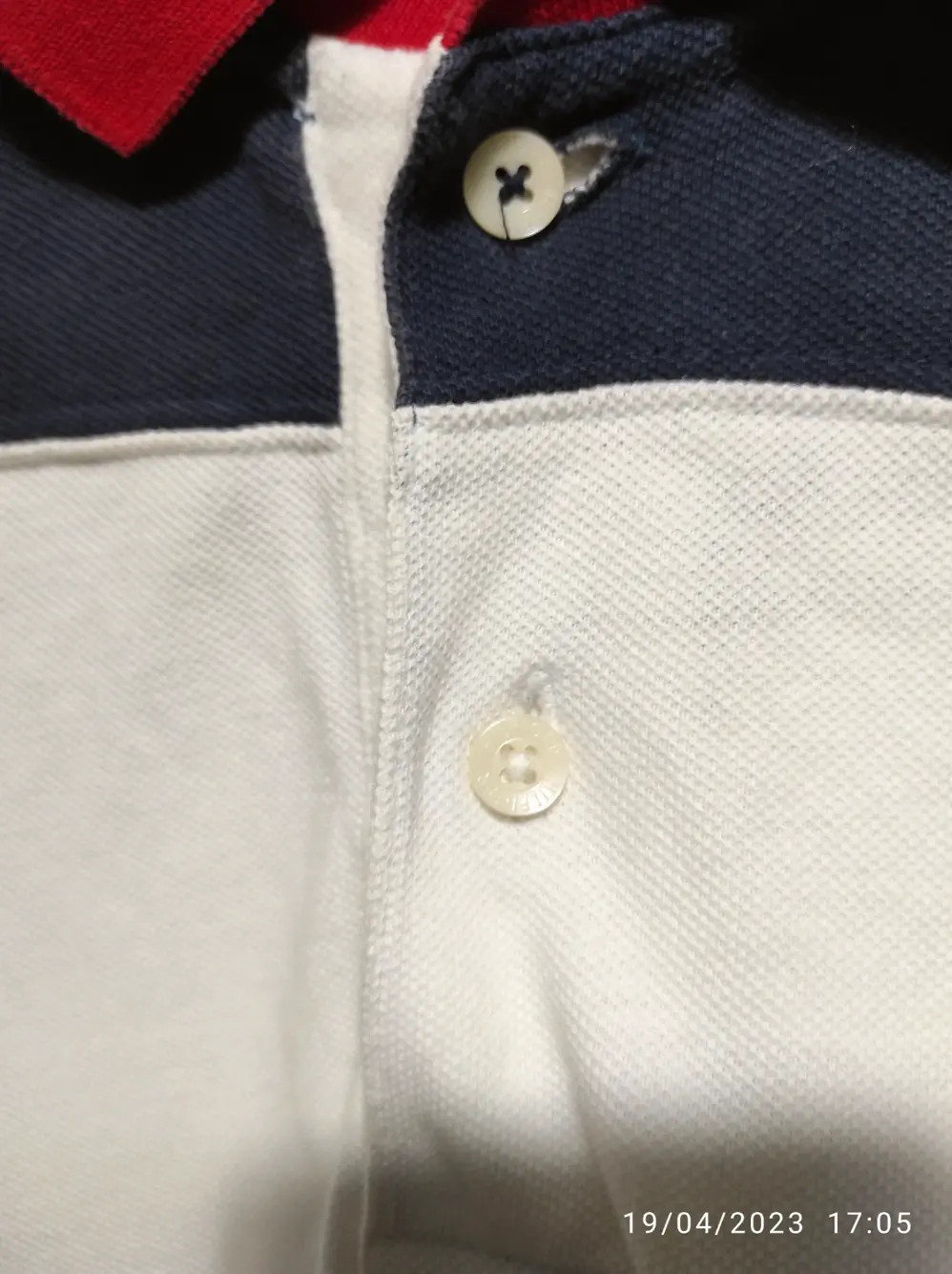 Polo a rayas manga corta Tommy Hilfiger talla L, foto 2