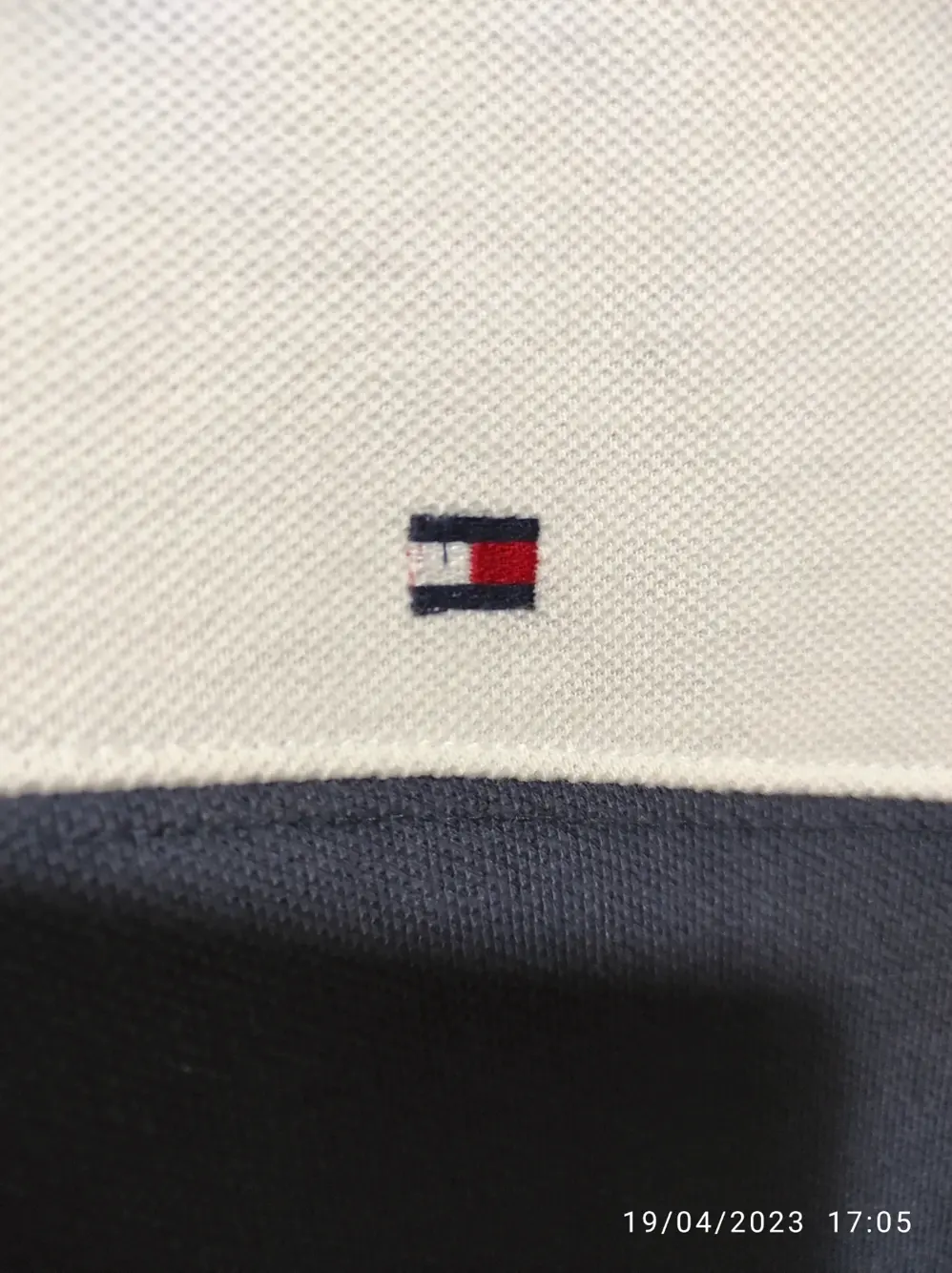 Polo a rayas manga corta Tommy Hilfiger talla L, foto 4
