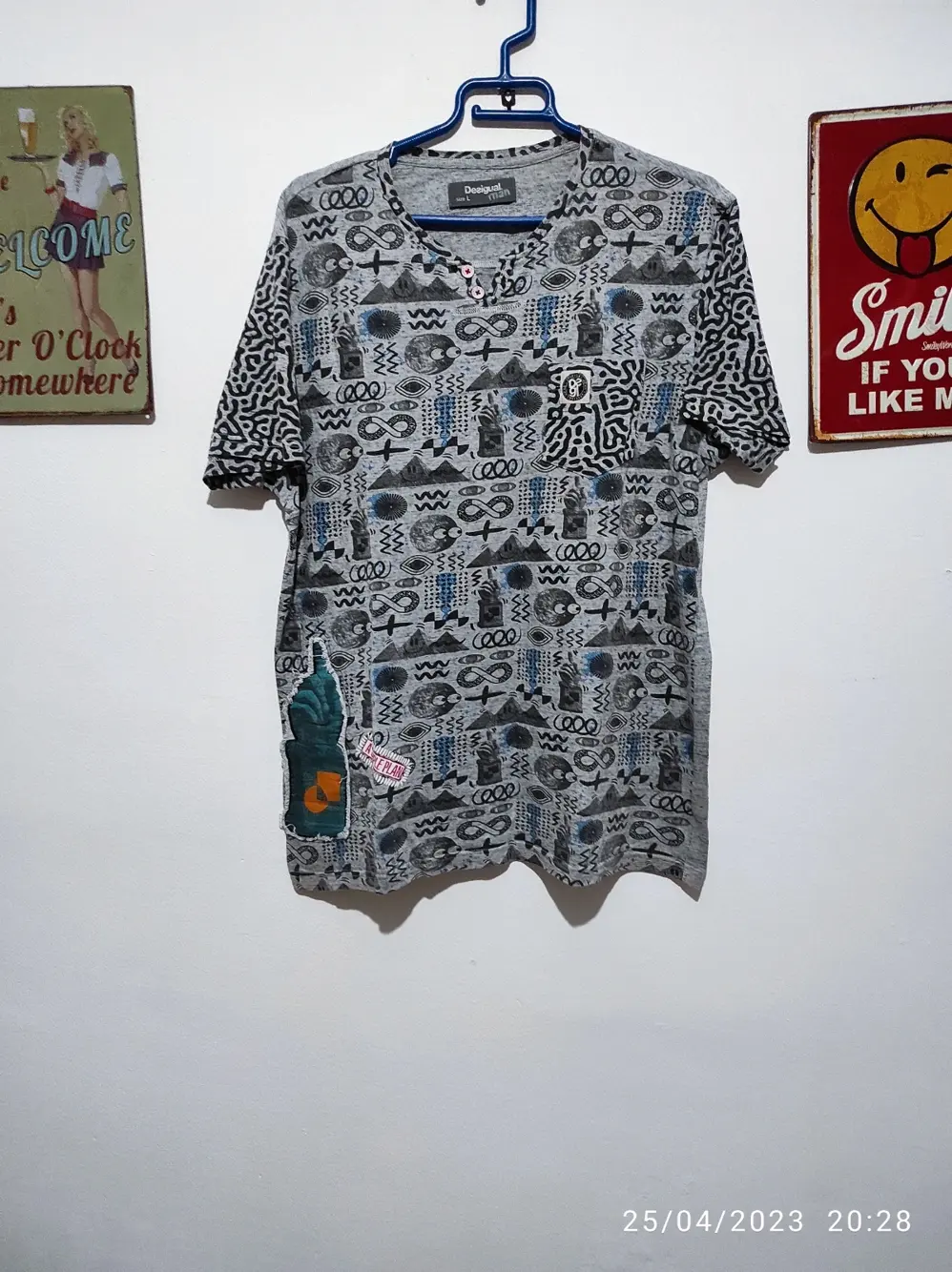 Camiseta manga corta Desigual talla L
