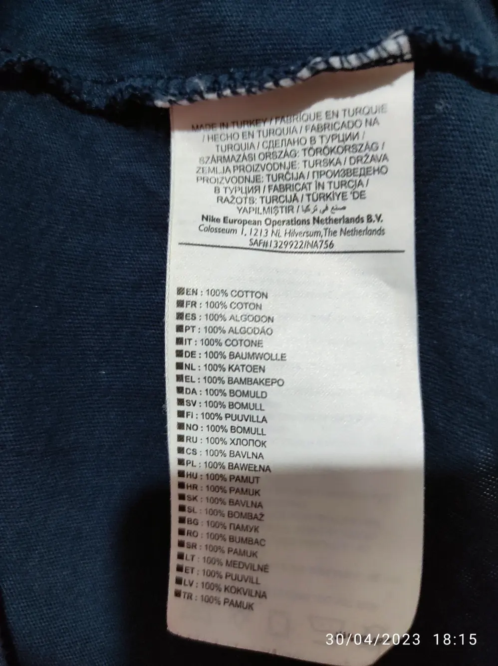 Camiseta manga corta Nike tee talla M, foto 5