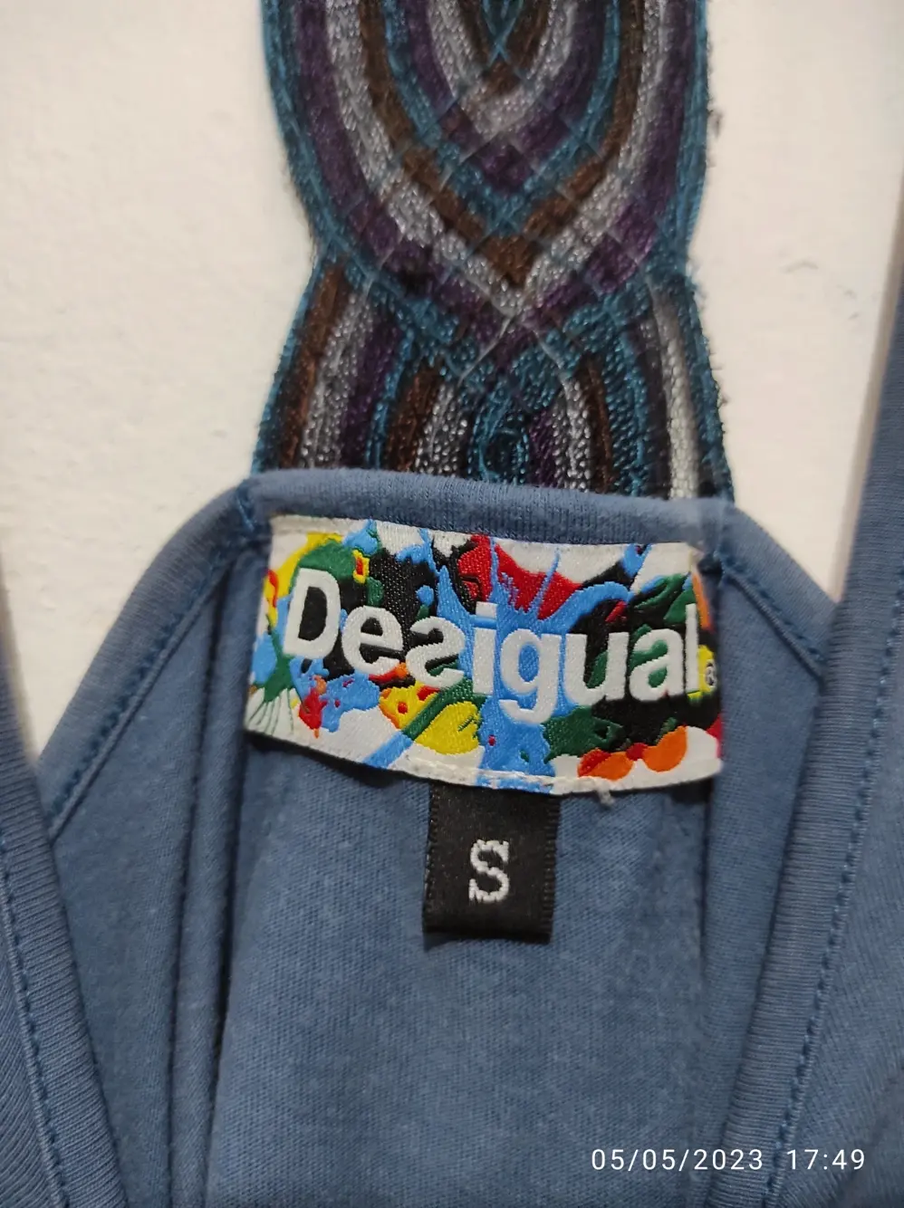 Camiseta blusa sin mangas Desigual talla S, foto 4