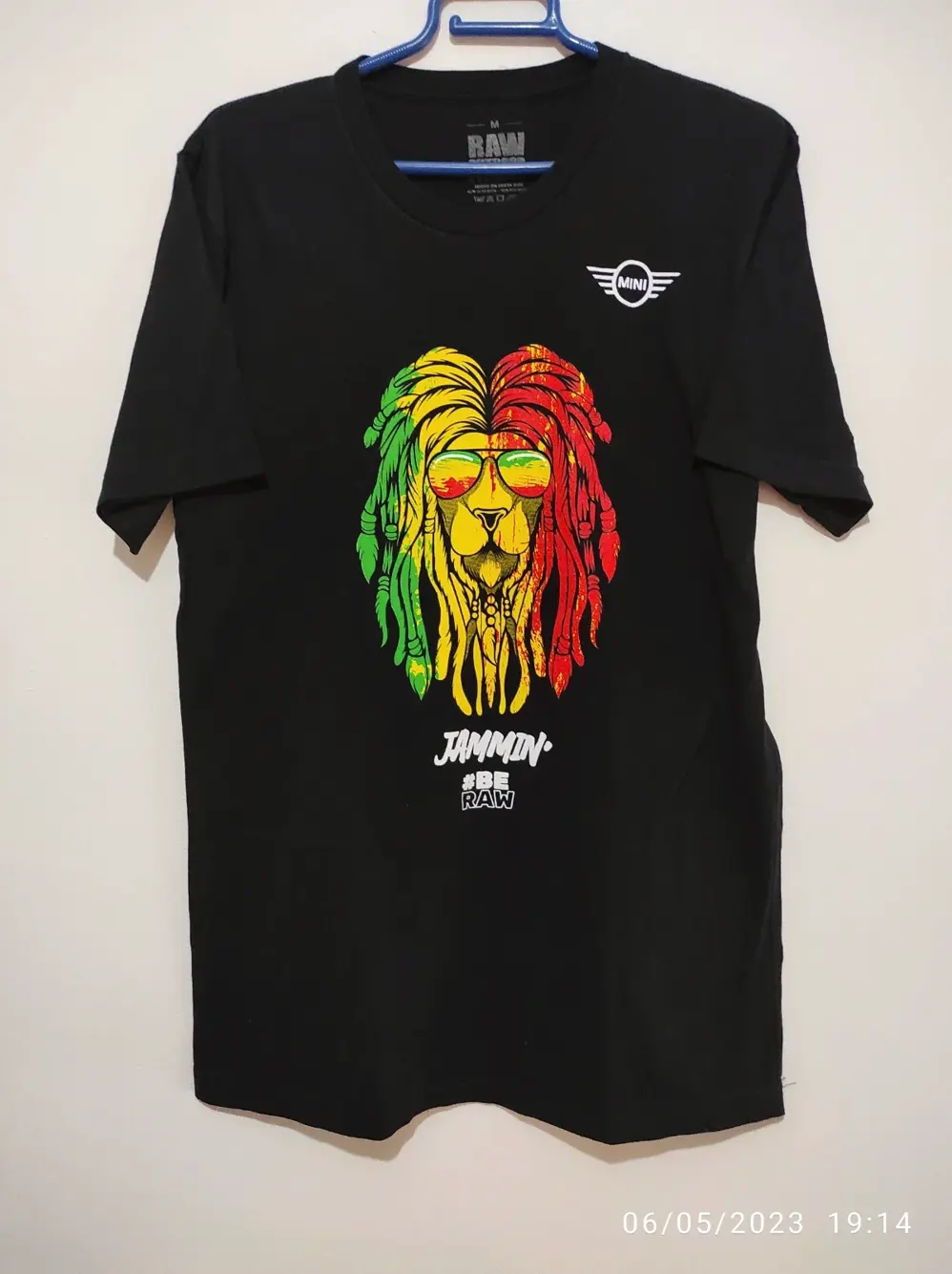 Camiseta manga corta Mini Reggae Jammin #Be Raw talla M