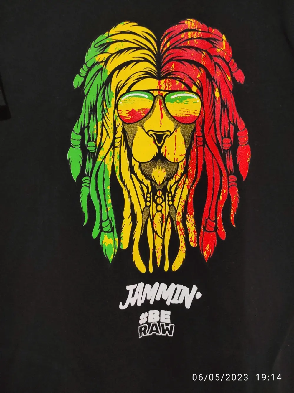 Camiseta manga corta Mini Reggae Jammin #Be Raw talla M, foto 2
