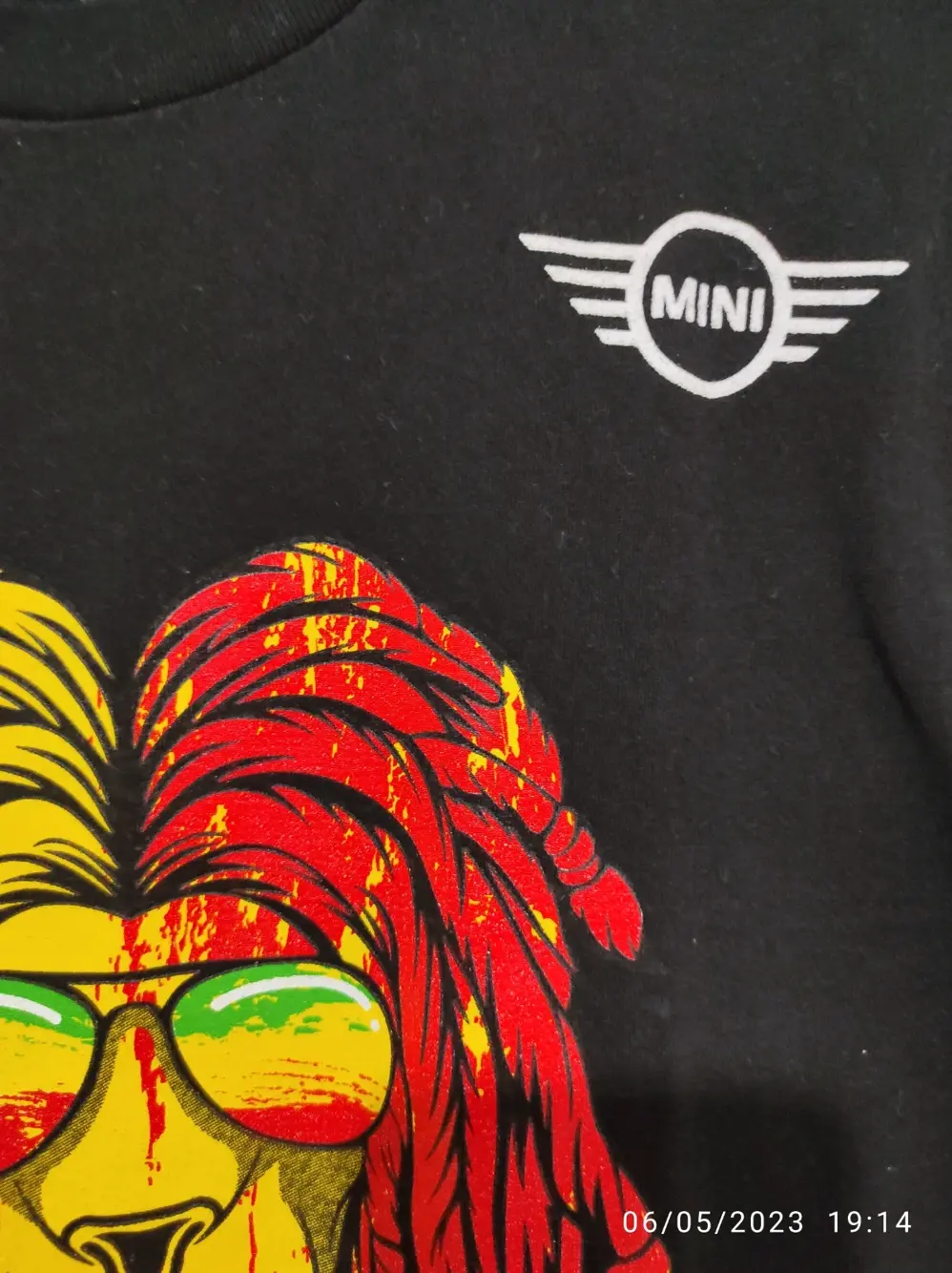 Camiseta manga corta Mini Reggae Jammin #Be Raw talla M, foto 3