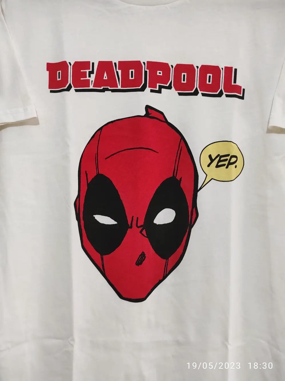 Camiseta manga corta Deadpool Marvel talla M, foto 3