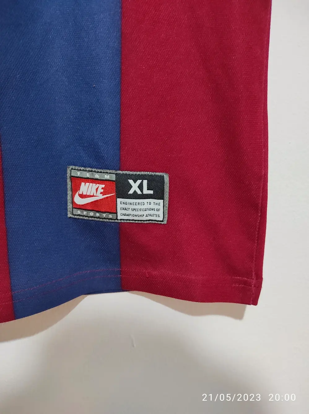 Camiseta vintage Fc Barcelona temporada 98/99 Nike talla S ver medidas, foto 2