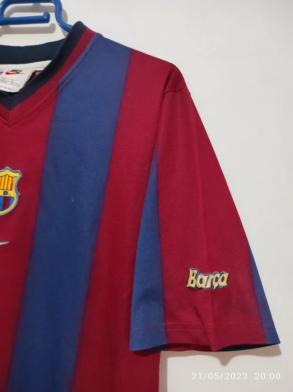 Camiseta vintage Fc Barcelona temporada 98/99 Nike talla S ver medidas, foto 3