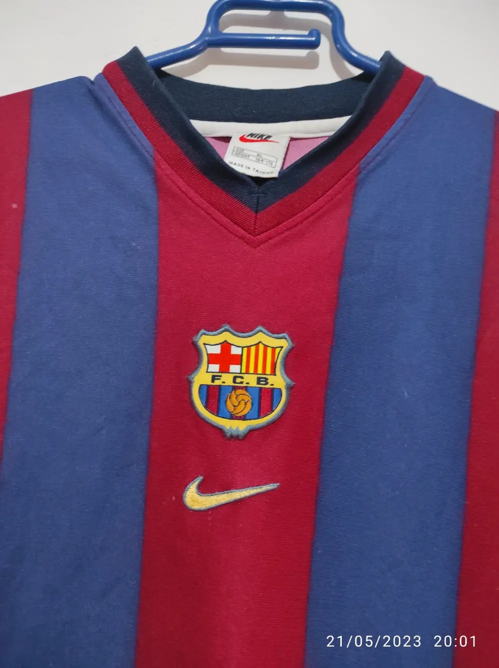 Camiseta vintage Fc Barcelona temporada 98/99 Nike talla S ver medidas, foto 4