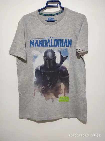 Camiseta manga corta Star wars Mandalorain talla S