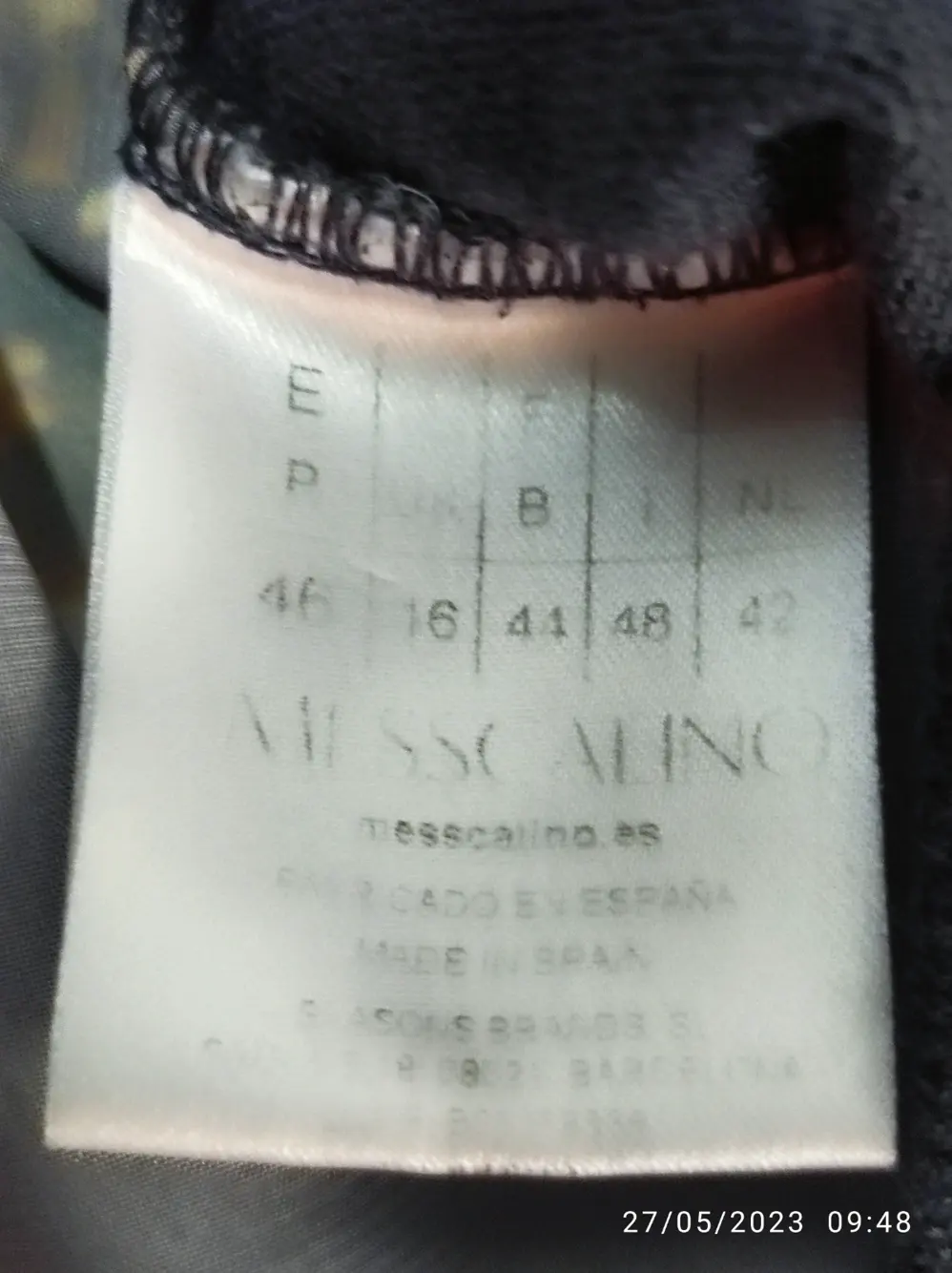 Jersey fino Mescalino talla L ver medidas, foto 5
