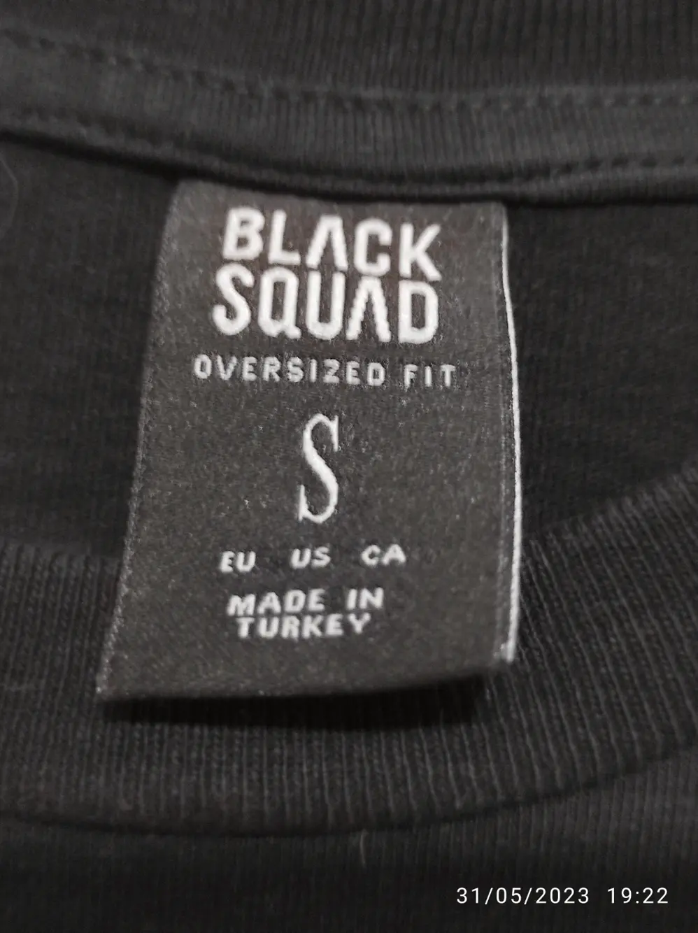 Camiseta doble manga paranoid Black squad talla S sirve para M ver medidas, foto 5