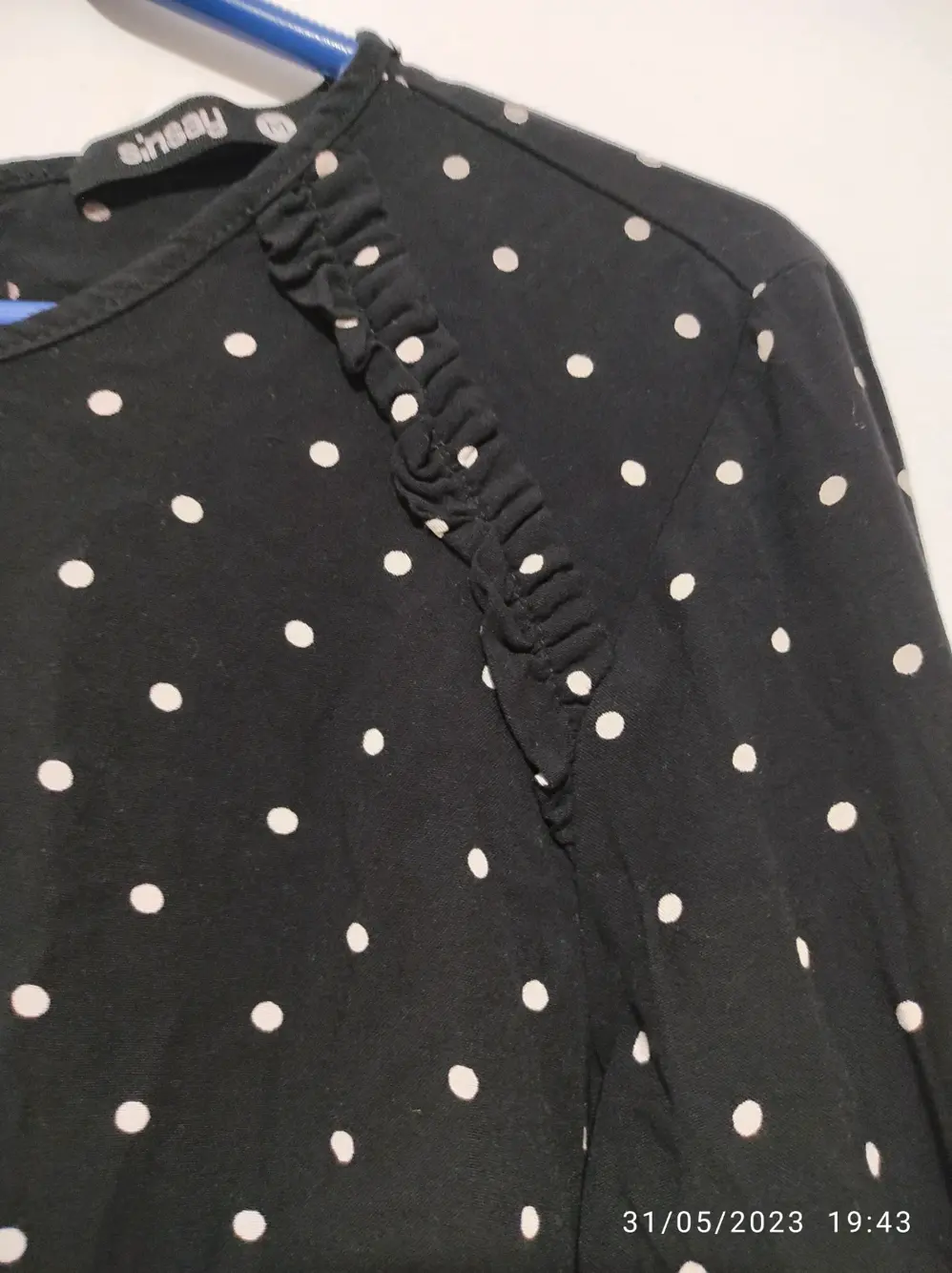 Vestido a topos Sinsay talla M, foto 2