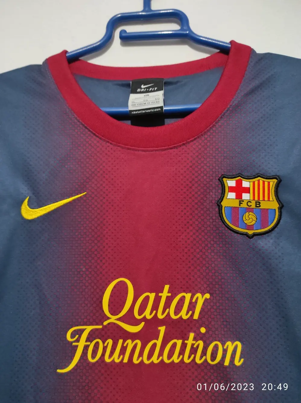 Camiseta Fc Barcelona Nike temporada 2012/2013 talla 15 años sirve para S ver medidas, foto 4