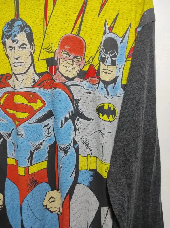 Camiseta manga larga dc comics Superman, Batman..cedar wood state talla M, foto 3