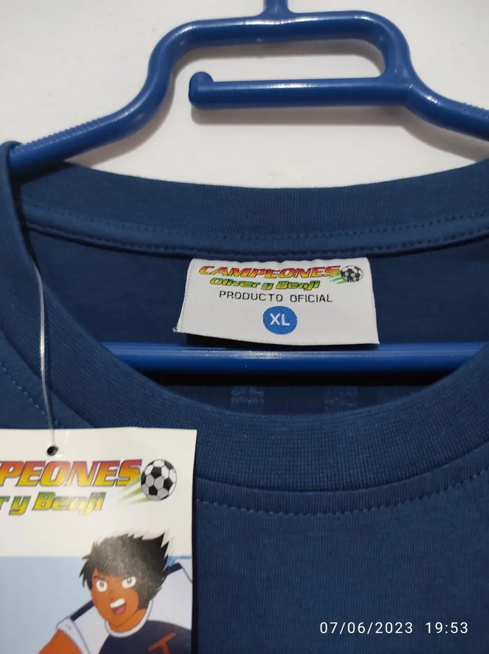 Camiseta Campeones Oliver y Benji Mellow talla XL, foto 3