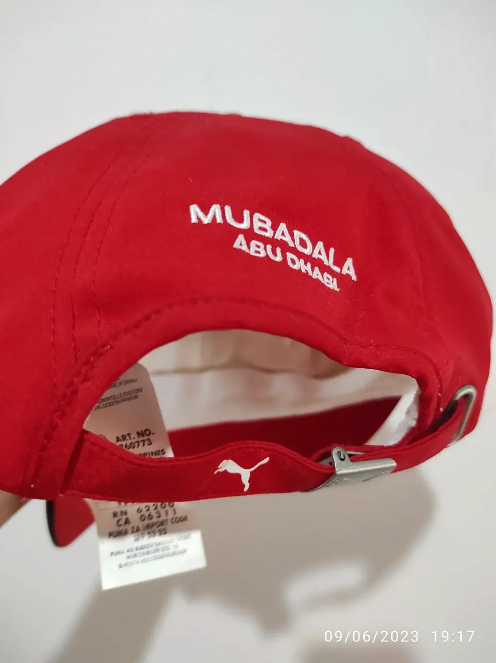 Gorra Ferrari Mubadala Abu Dhabi Puma talla unica ajustable adulto unisex, foto 5