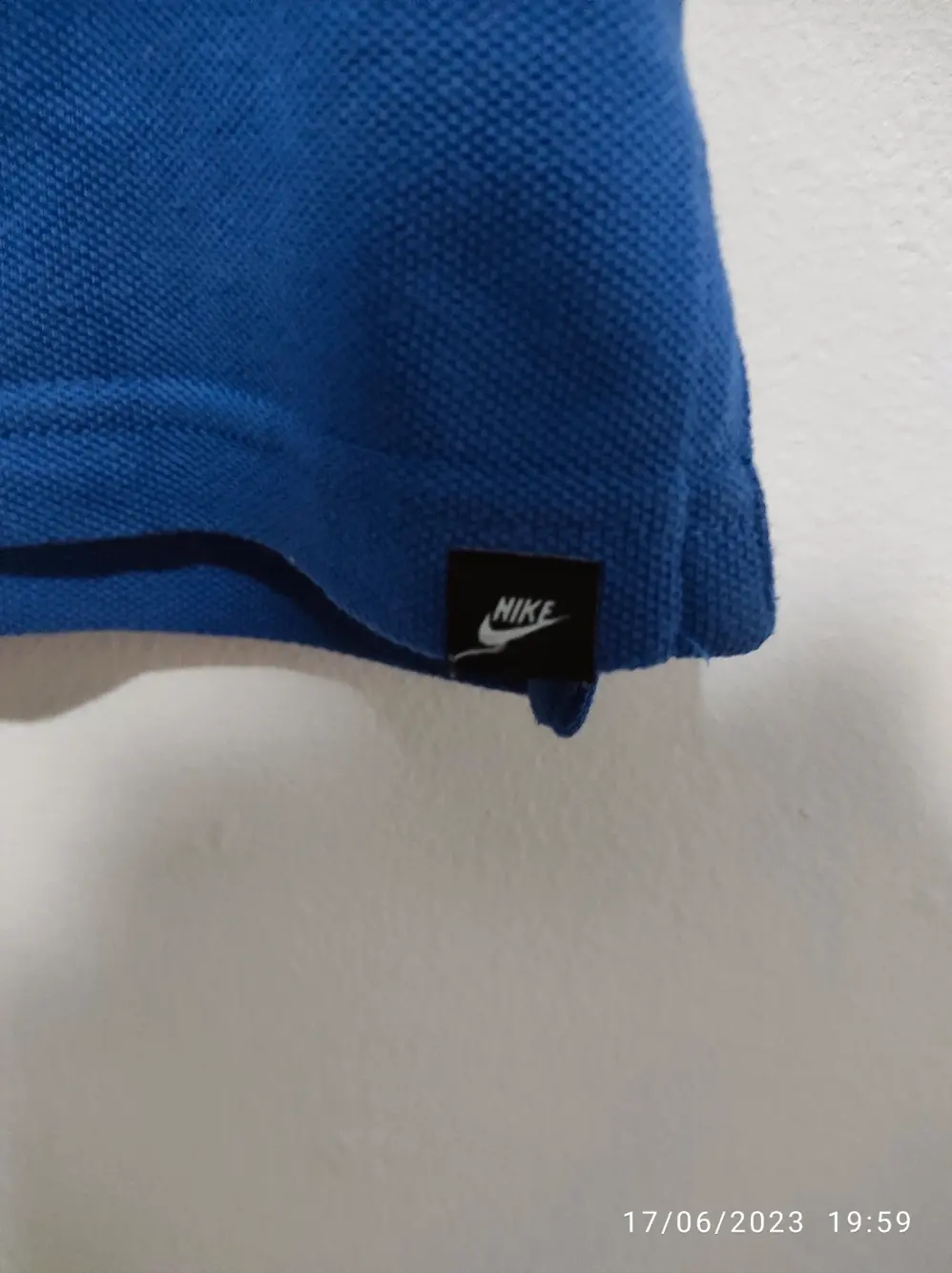Polo manga corta Nike Italia Preto e Azul 13 talla XL, foto 2