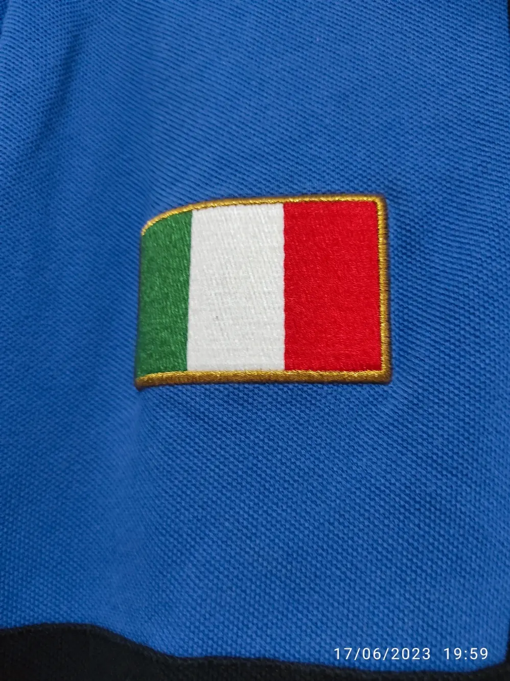 Polo manga corta Nike Italia Preto e Azul 13 talla XL, foto 4