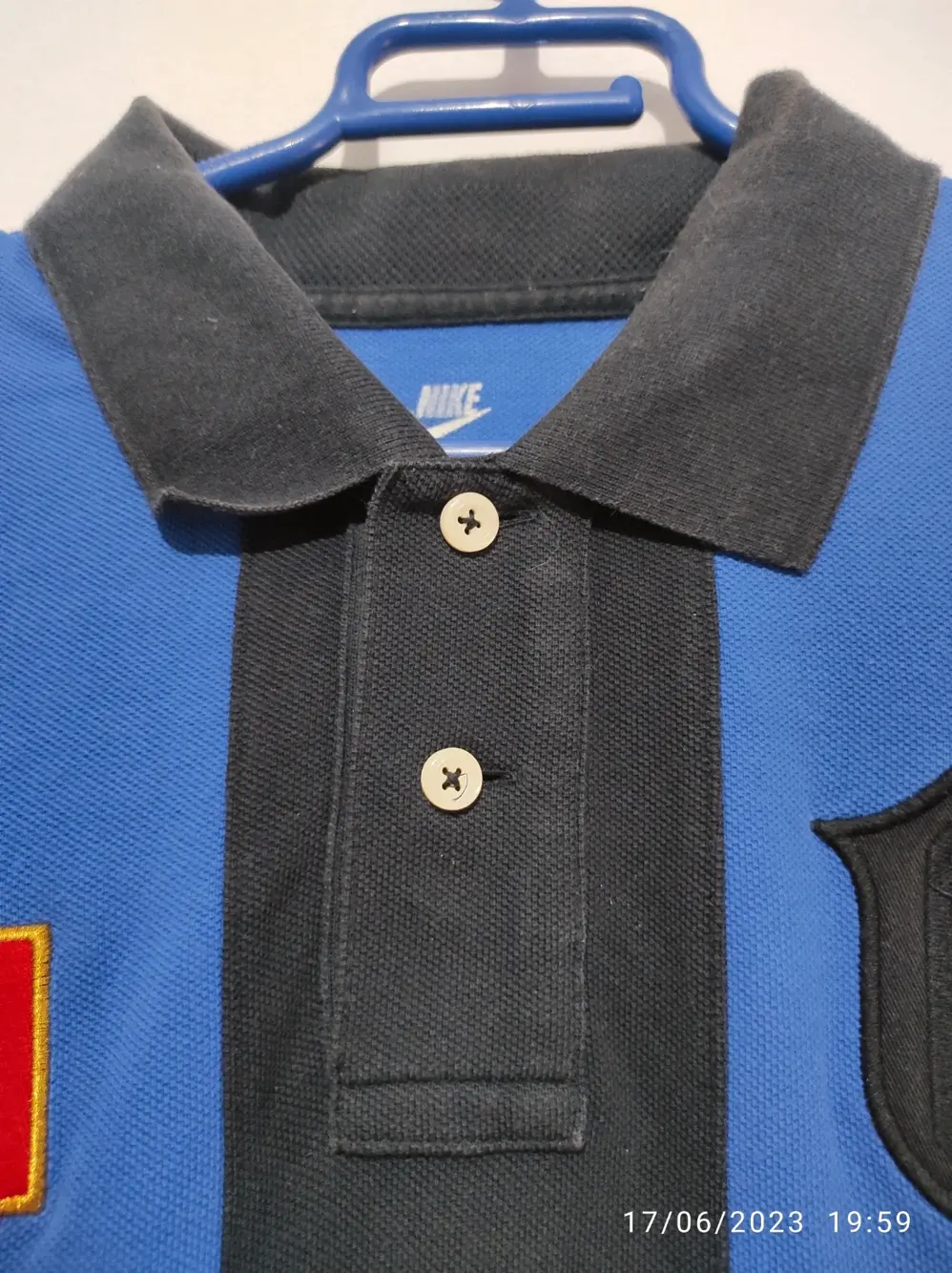 Polo manga corta Nike Italia Preto e Azul 13 talla XL, foto 5