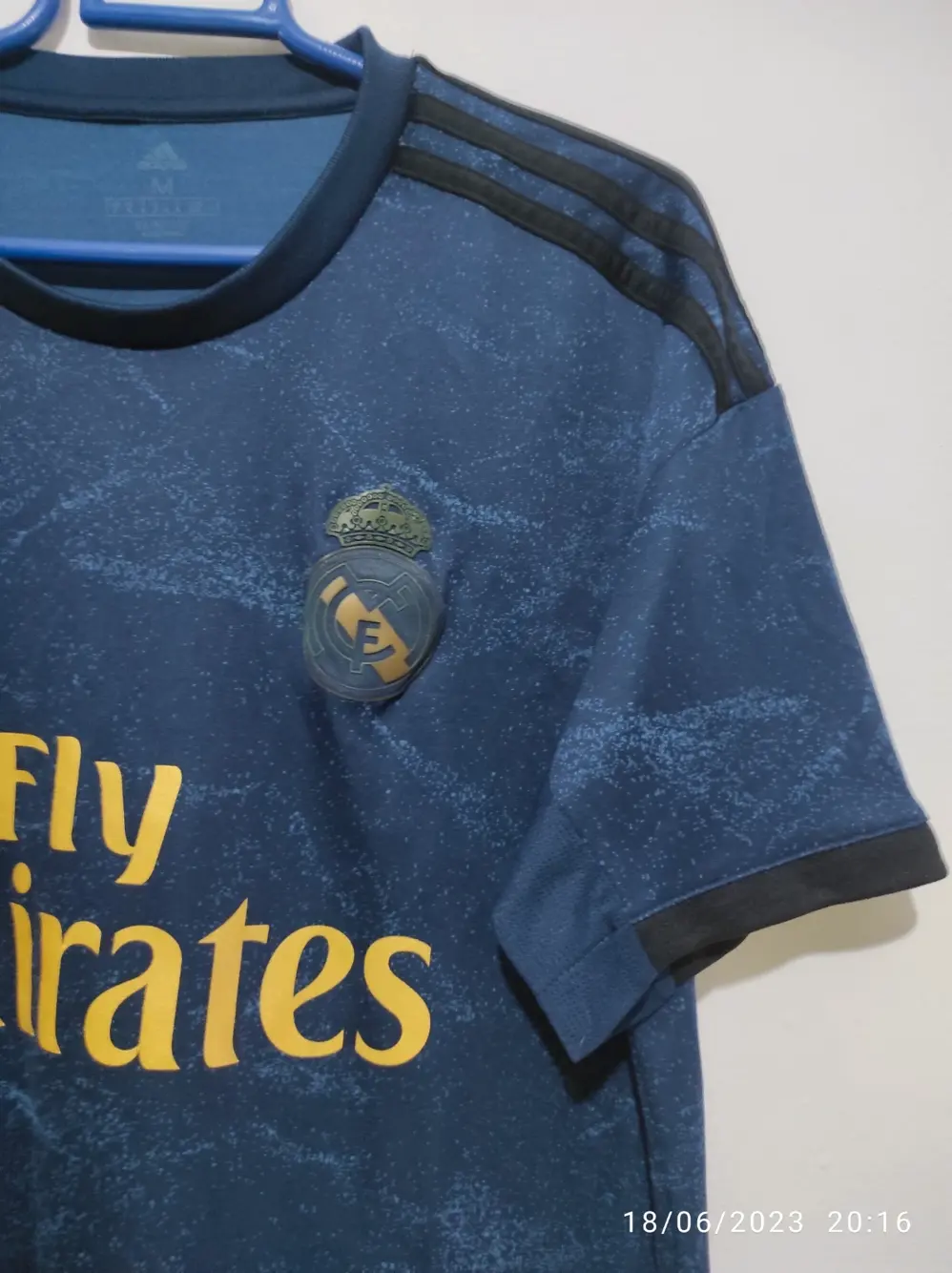 Camiseta Real Madrid 2a equipacion temporada 2019/2020 adidas talla M, foto 3