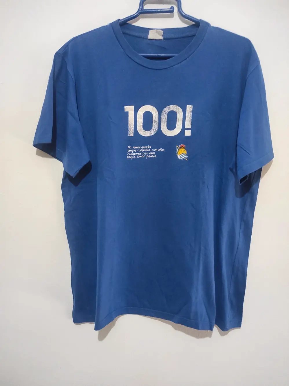 Camiseta vintage centenario Real Sociedad Keler talla L ver medidas