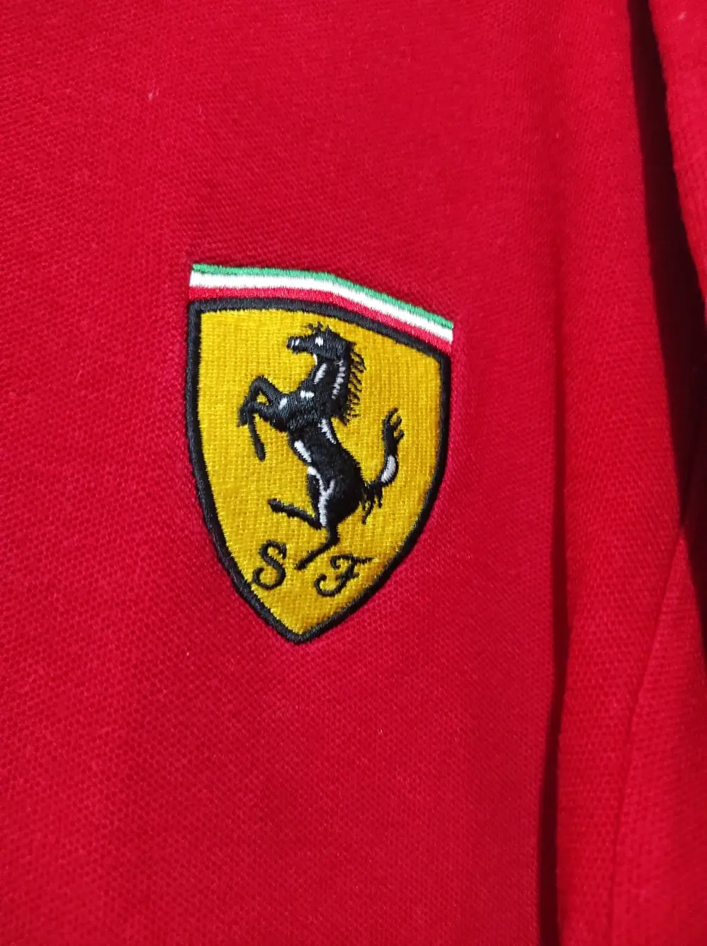 Polo manga corta Ferrari vintage años 90 talla M es mas una L ver medidas, foto 3
