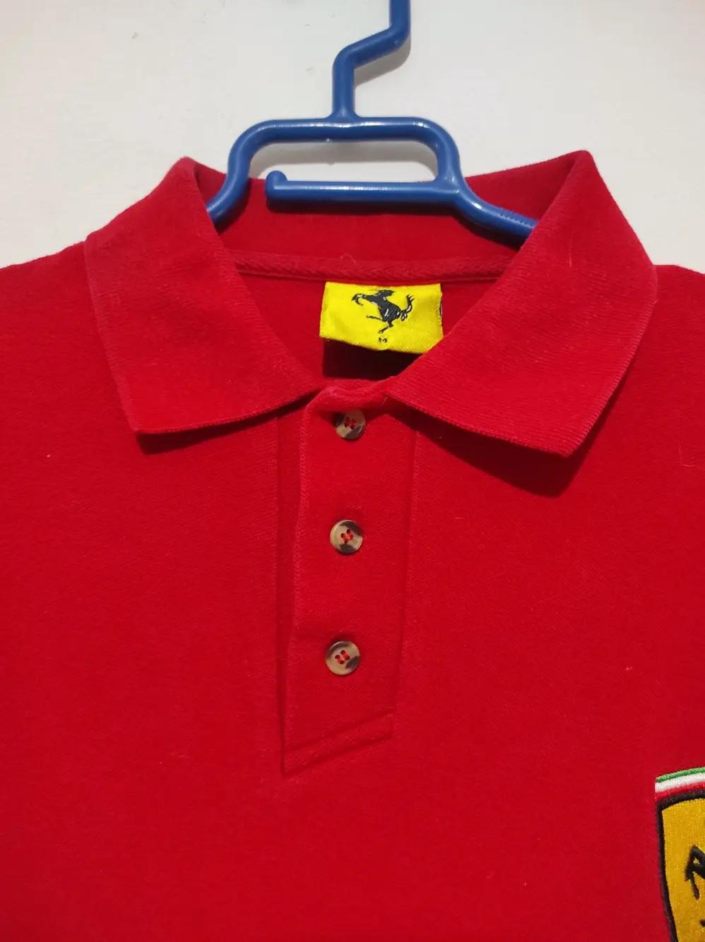 Polo manga corta Ferrari vintage años 90 talla M es mas una L ver medidas, foto 4