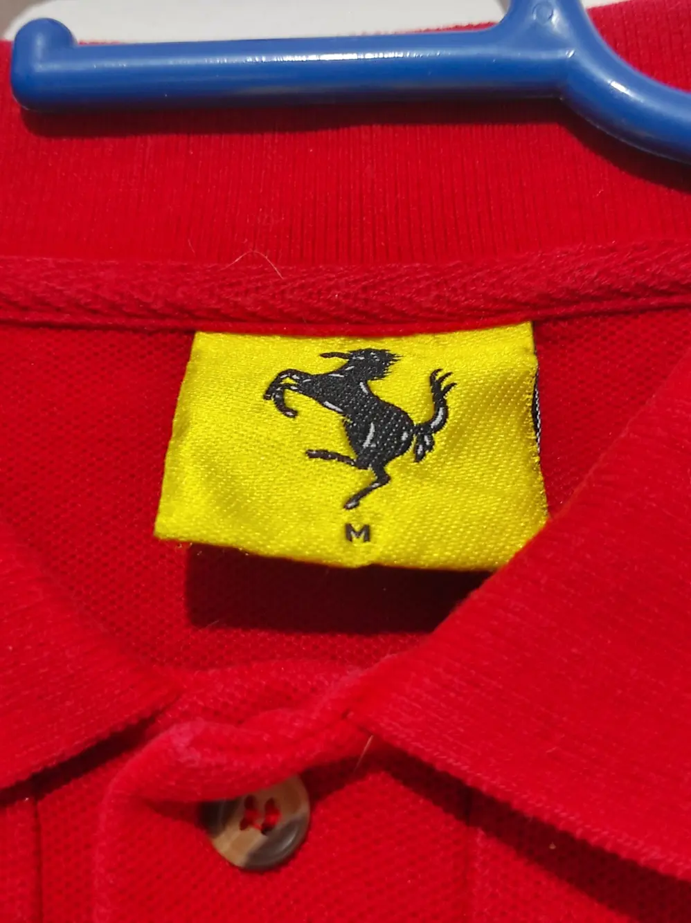 Polo manga corta Ferrari vintage años 90 talla M es mas una L ver medidas, foto 5