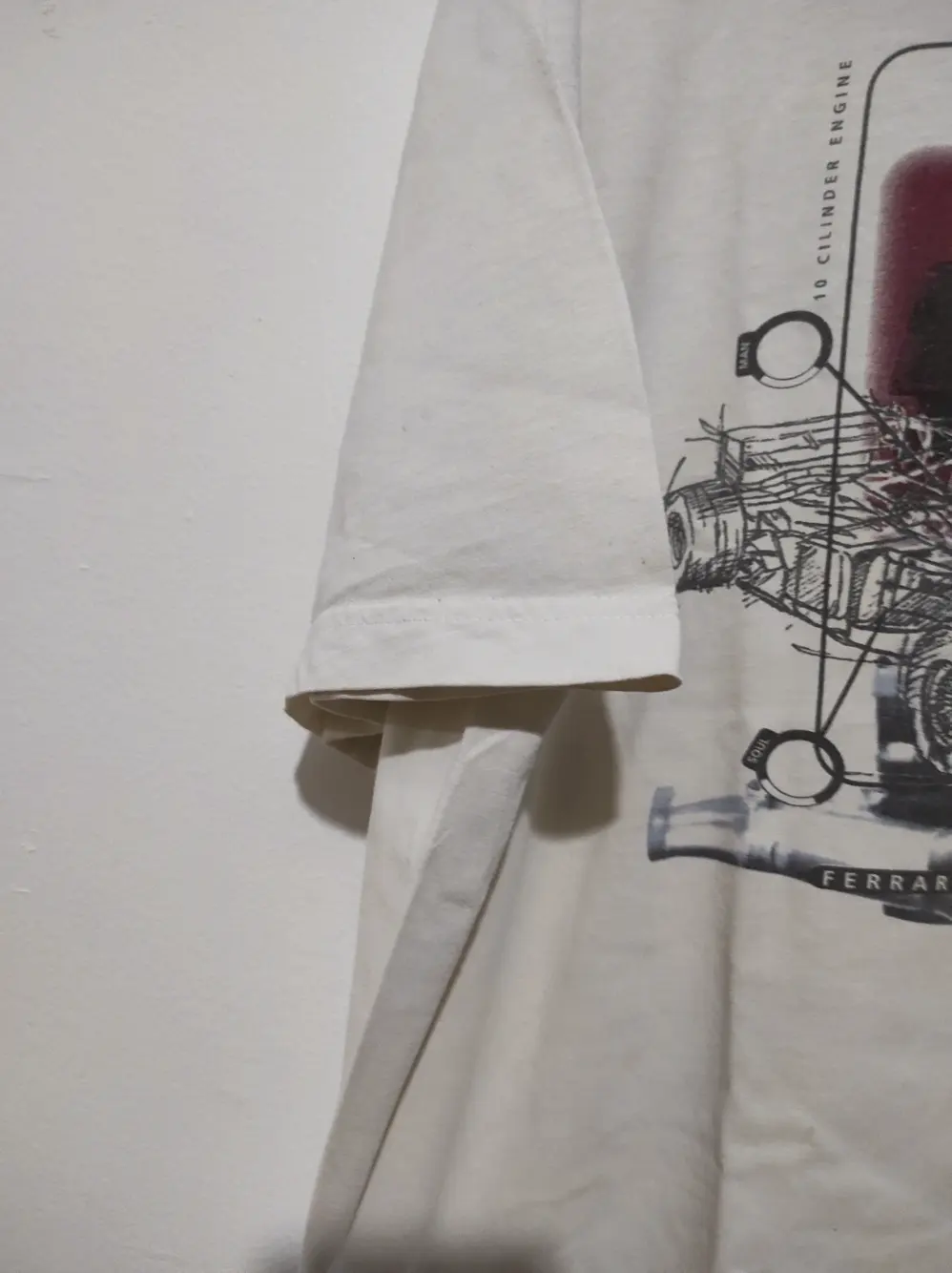 Camiseta vintage Ferrari talla XL, foto 3