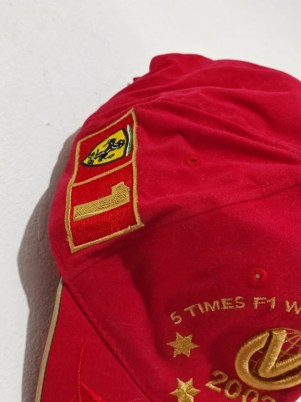 Gorra vintage Ferrari Schumacher 2002 talla unica ajustable adulto unisex, foto 3