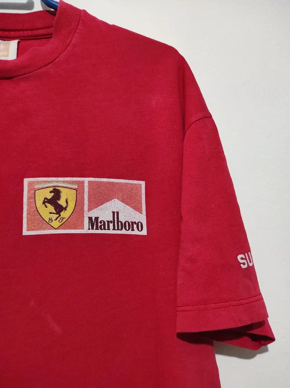 Camiseta vintage Ferrari Malboro talla L Hanes, foto 3