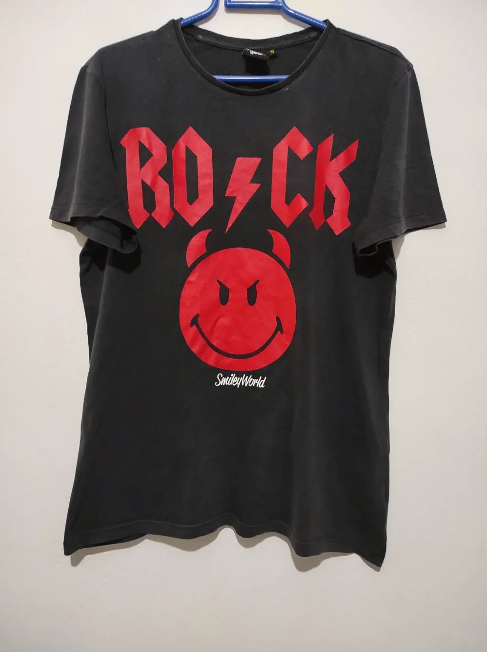 Camiseta manga corta Rock smiley world talla S