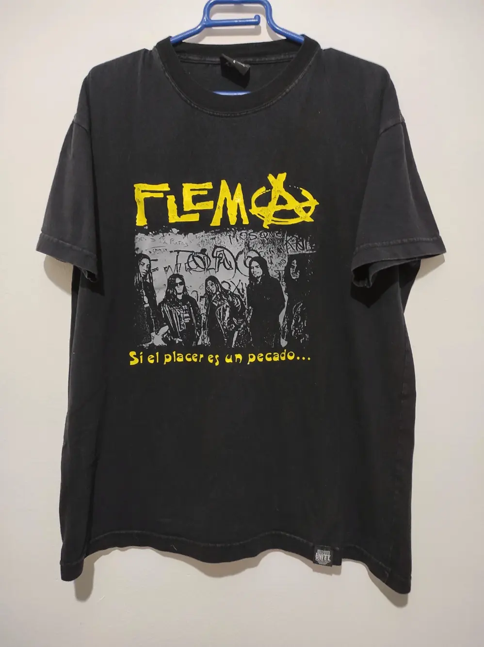 Camiseta banda Rock punk Argentino Flema talla L Unity
