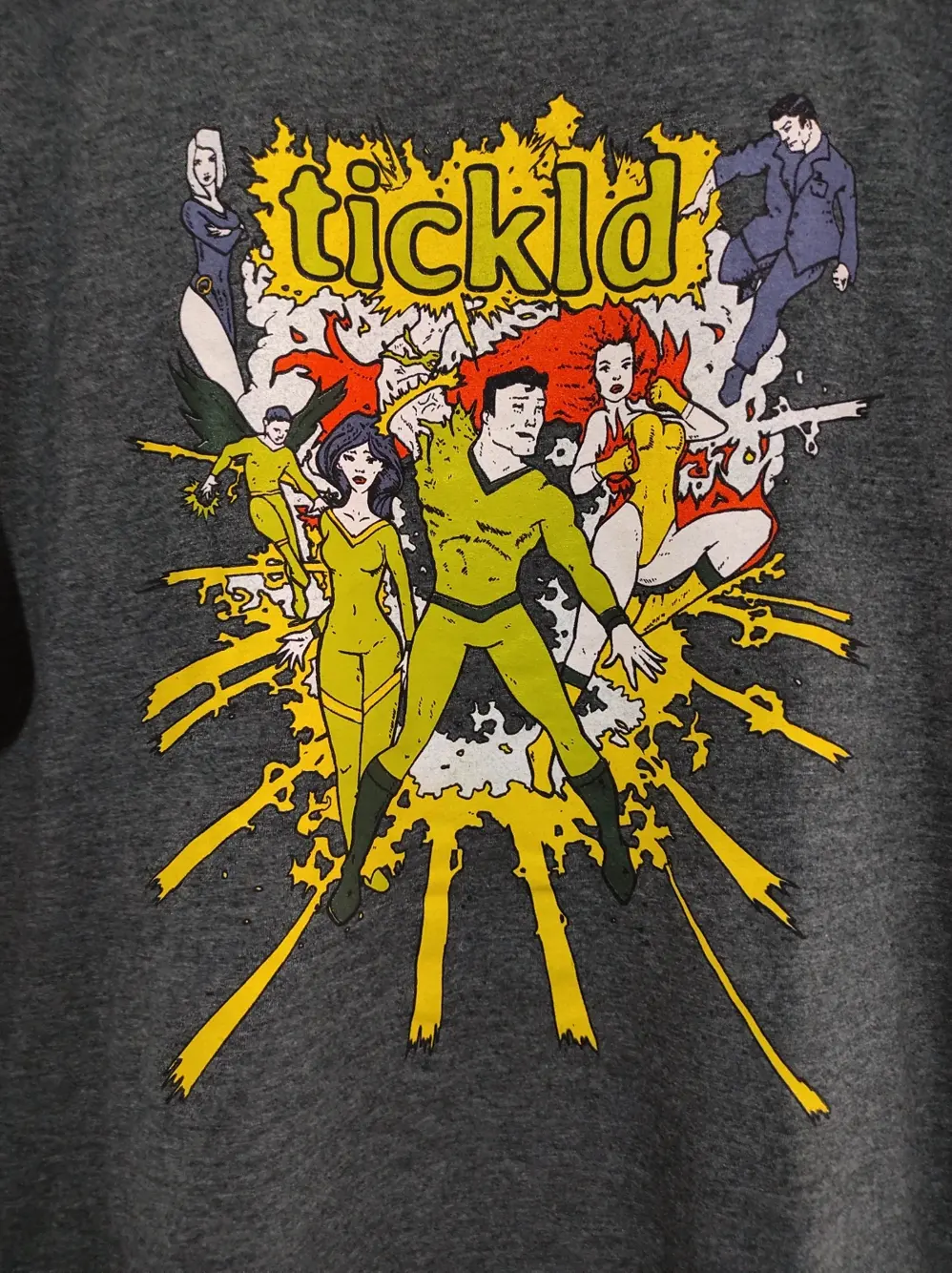Camiseta Super heroes Tickld talla 2XL Gildan, foto 2