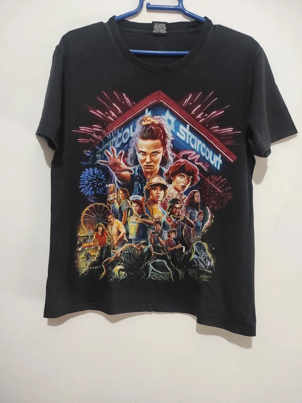 Camiseta manga corta vintage Stranger Things Starcourt ST talla M sirve para S