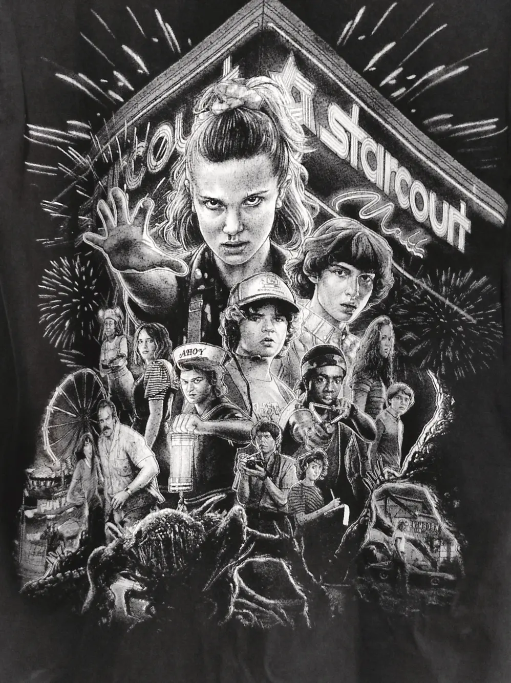 Camiseta manga corta vintage Stranger Things Starcourt ST talla M sirve para S, foto 4