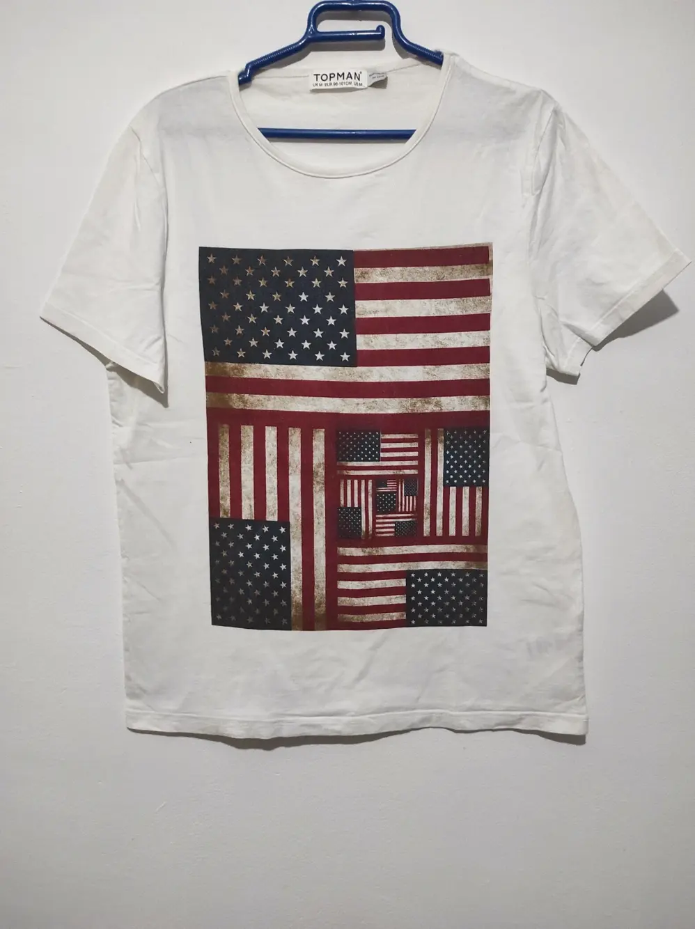 Camiseta bandera EUA topman talla M
