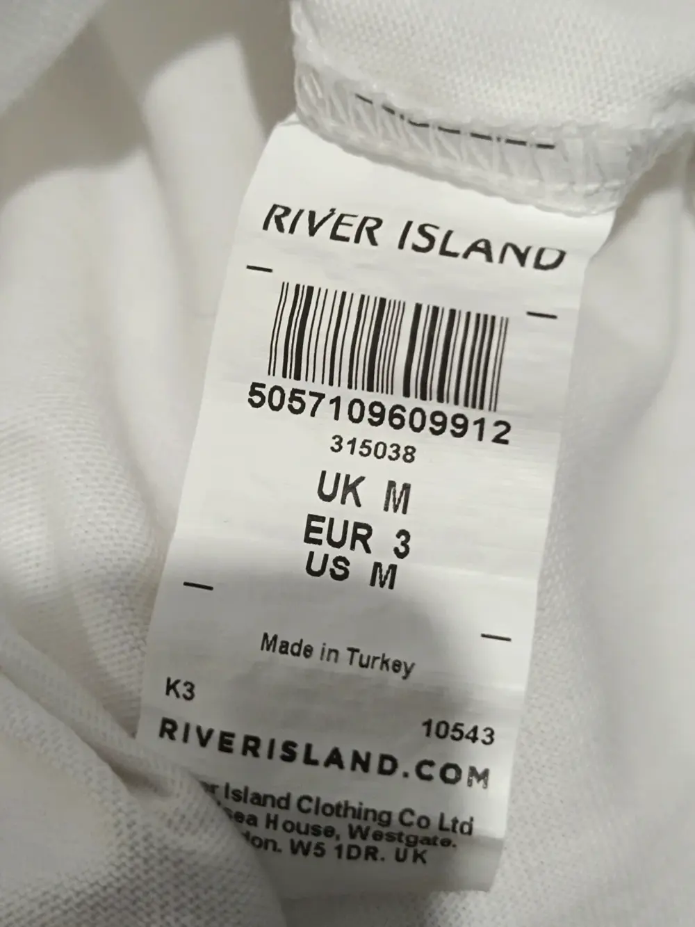 Camiseta manga corta River Island talla M unisex, foto 5