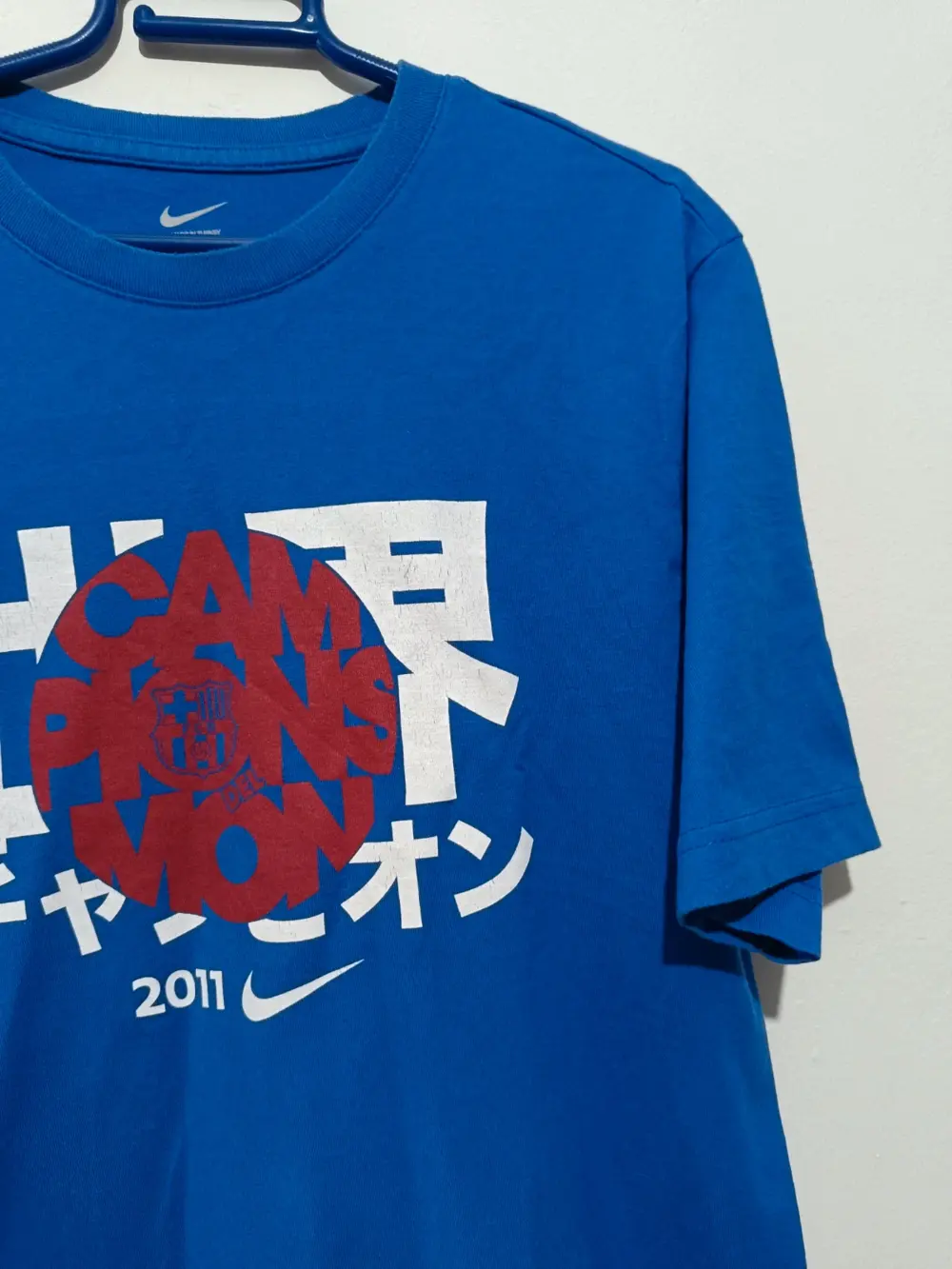 Camiseta FC Barcelona Campeon Mundial de clubes 2011 Nike talla L, foto 3