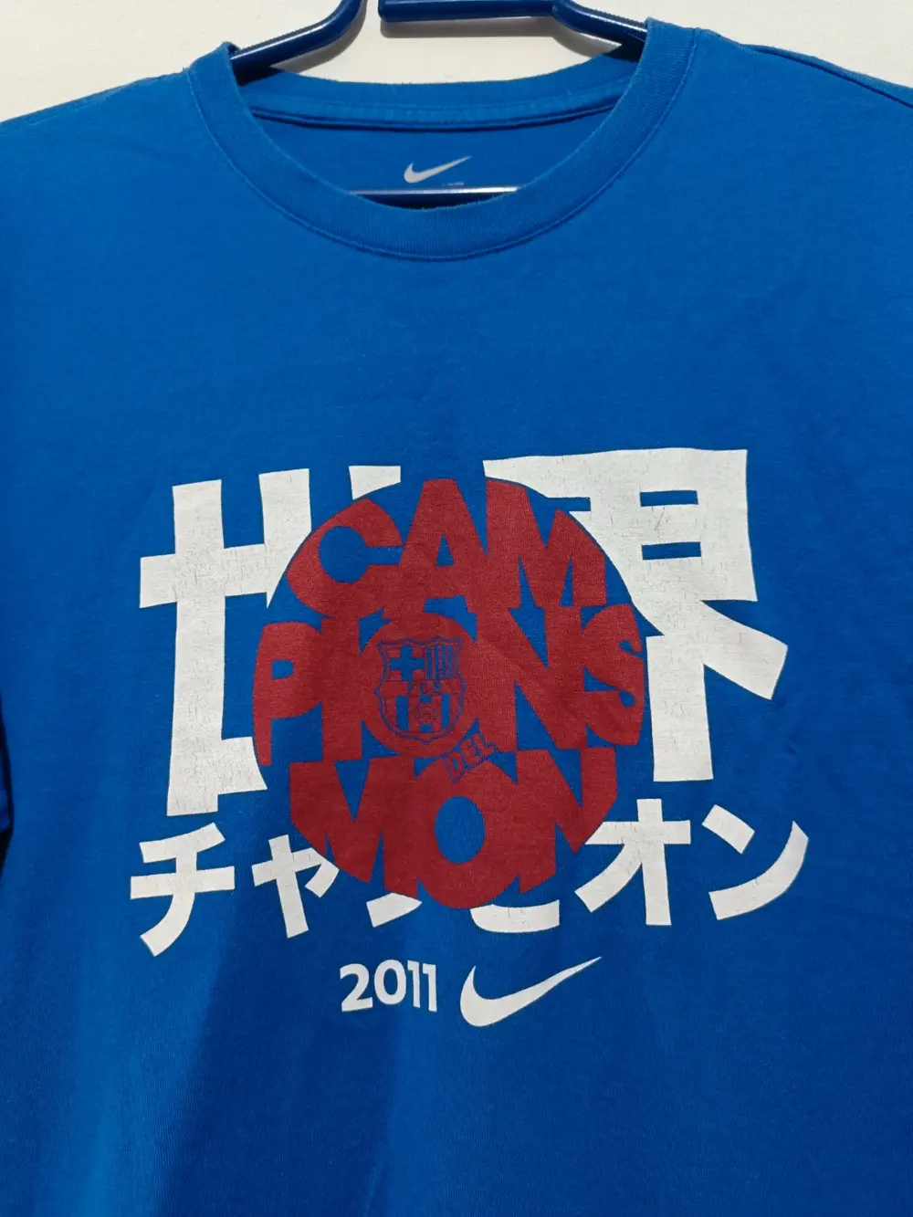 Camiseta FC Barcelona Campeon Mundial de clubes 2011 Nike talla L, foto 4