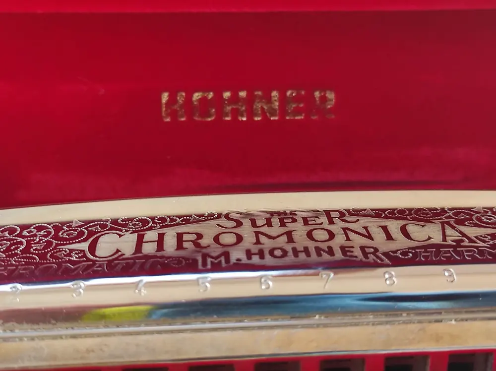 Harmonica vintage chromatique Hohner Super Chromonica 270/48C, foto 4