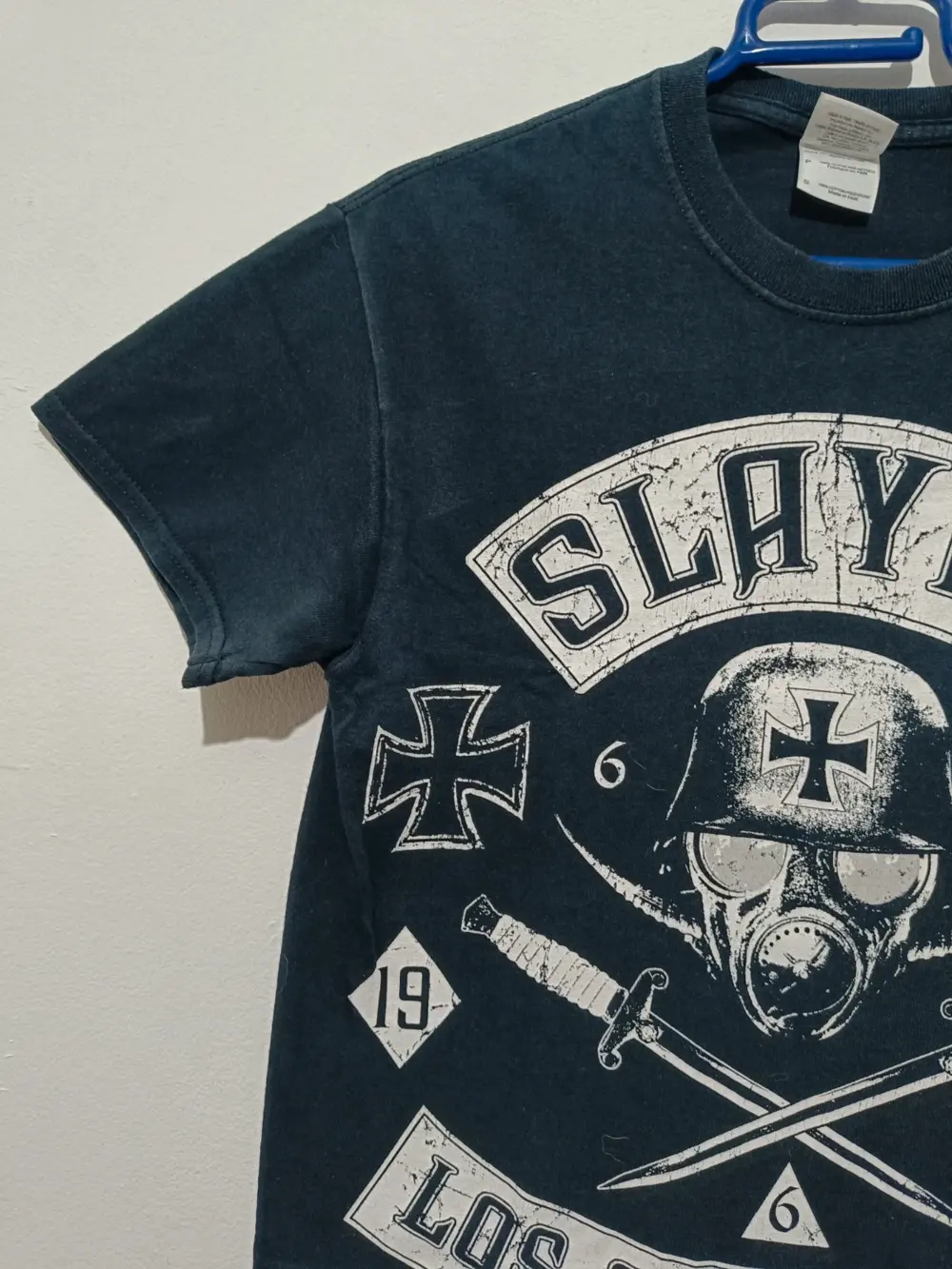Camiseta manga corta Slayer Los Angeles 1981 talla S Gildan, foto 2